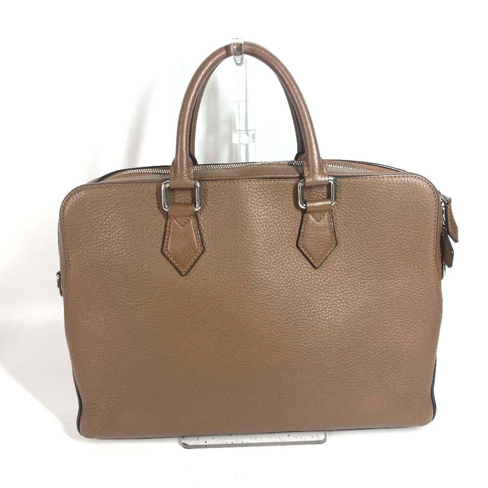 LOUIS VUITTON Authentic Brown Leather Tote Bag - Picture 2 of 15
